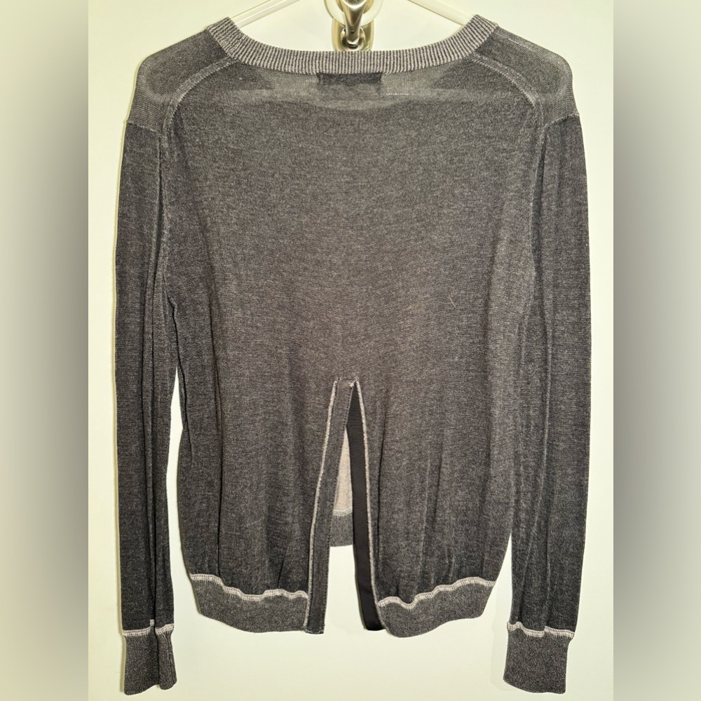 Rag & Bone Jean Long Sleeve Waffle Thermal Women’s Size S Gray Black